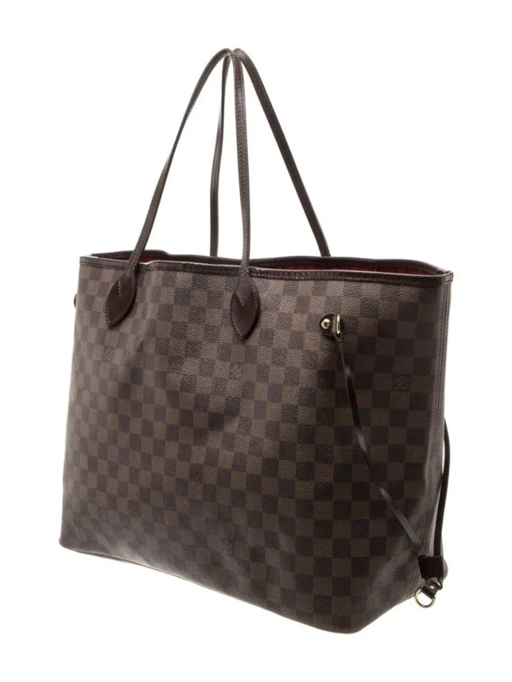 Louis Vuitton Damier Ebene Neverfull GM Brown Checkered Tote Bag Canvas